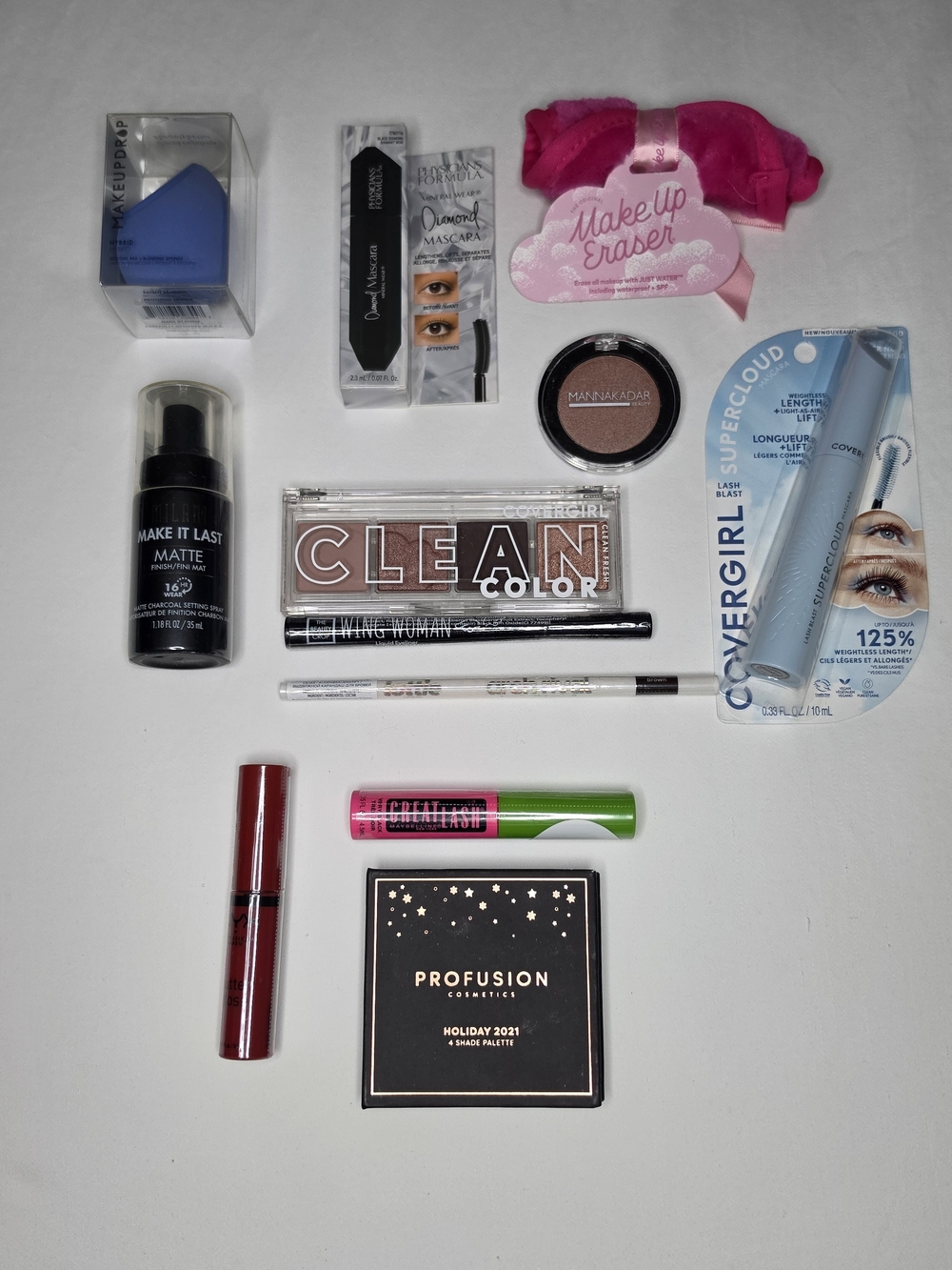 BNIB 12-Pc Ultimate Full Face Makeup & Skincare Vault - NYX, Milani, Covergirl